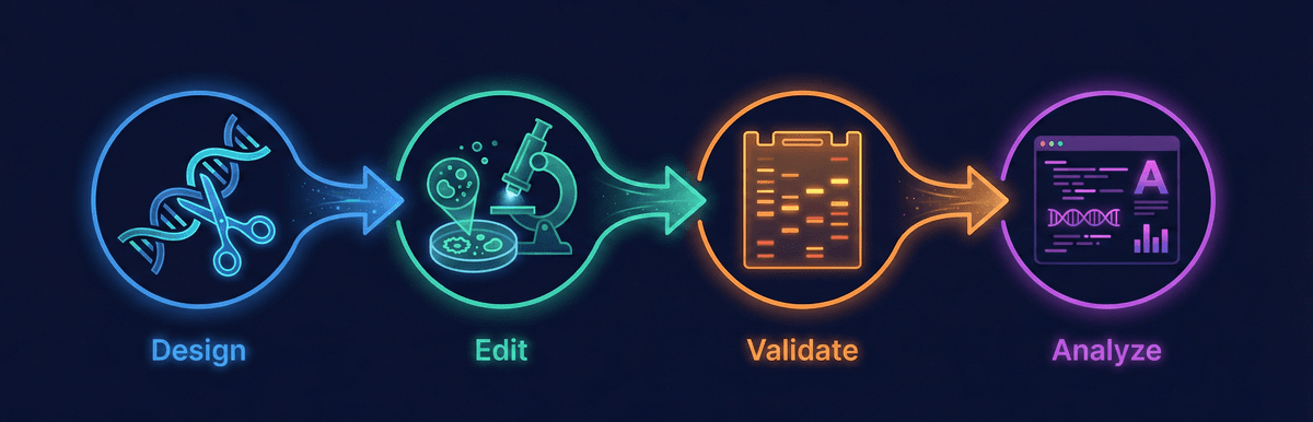 CRISPR from Bench to Analysis
