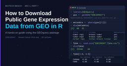 How to download public gene expression datasets from GEO in R