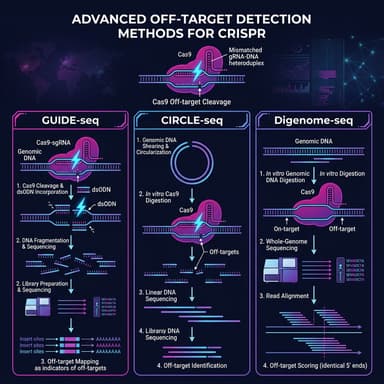 Detecting off-targets in the lab: GUIDE-seq, CIRCLE-seq, and Digenome-seq compared